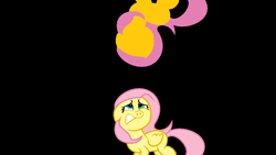 Size: 1102x620 | Tagged: safe, artist:flippyfan928, derpibooru import, fluttershy, pegasus, pony, black background, ears, evil, evil fluttershy, female, floppy ears, mare, no face, scared, simple background, slenderpony, wings