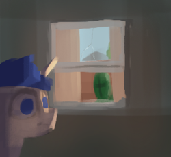 Size: 1128x1032 | Tagged: safe, artist:s410, derpibooru import, oc, oc:anon, oc:mysza, human, pony, unicorn, glass, sketch, window