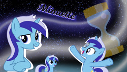 Size: 1280x720 | Tagged: safe, artist:goreharvest, derpibooru import, minuette, pony, unicorn, female, mare, triality, wallpaper