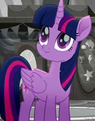 Size: 568x720 | Tagged: safe, derpibooru import, screencap, twilight sparkle, twilight sparkle (alicorn), alicorn, pony, rainbow roadtrip, cropped, cute, solo, twiabetes