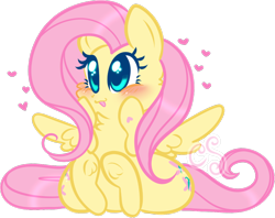 Size: 1352x1070 | Tagged: safe, artist:computershits, derpibooru import, fluttershy, pony, :3, blushing, both cutie marks, butt, chest fluff, cute, daaaaaaaaaaaw, excited, female, heart, hoof heart, hooves on cheeks, large butt, lightly watermarked, mare, open mouth, shiny eyes, shyabetes, simple background, sitting, solo, spread wings, sweet dreams fuel, transparent background, watermark, weapons-grade cute, wide eyes, wide hips, wings