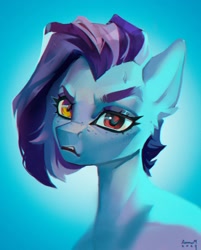 Size: 1800x2240 | Tagged: safe, artist:annna markarova, derpibooru import, oc, earth pony, pony, bust, digital art, looking at you, portrait, solo