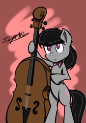 Size: 1400x2000 | Tagged: safe, artist:icy wind, derpibooru import, octavia melody, earth pony, pony, bipedal, cello, musical instrument, solo