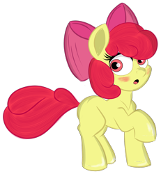 Size: 1700x1765 | Tagged: safe, derpibooru import, screencap, apple bloom, earth pony, pony, g4, female, filly, foal, simple background, solo, transparent background