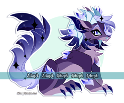 Size: 2953x2444 | Tagged: safe, artist:gkolae, derpibooru import, oc, oc only, hybrid, abstract background, ethereal mane, paws, solo, starry mane