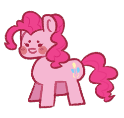 Size: 533x507 | Tagged: safe, artist:megatronsthiccthighs, derpibooru import, pinkie pie, earth pony, pony, chibi, simple background, solo, transparent background