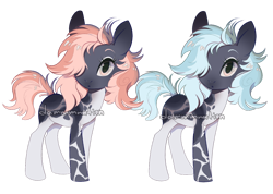 Size: 1280x912 | Tagged: safe, artist:dammmnation, derpibooru import, oc, oc only, earth pony, pony, base used, duo, earth pony oc, female, hair over one eye, mare, simple background, transparent background