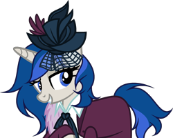 Size: 2037x1630 | Tagged: safe, artist:sirrainium, derpibooru import, oc, oc only, oc:eden, oc:eden (across the divide), pony, unicorn, fallout equestria, base used, clothes, dress, fallout equestria: across the divide, feather boa, female, hat, mare, simple background, solo, transparent background, vector