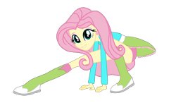 Size: 2815x1754 | Tagged: safe, artist:gmaplay, derpibooru import, fluttershy, equestria girls, clothes, helping twilight win the crown, simple background, solo, transparent background, underwear