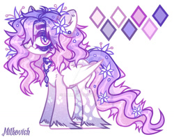 Size: 1280x1009 | Tagged: safe, artist:dillice, derpibooru import, oc, oc only, pegasus, pony, female, flower, flower in hair, hoof fluff, mare, messy mane, pegasus oc, solo