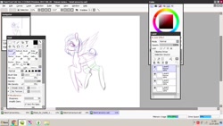 Size: 1366x768 | Tagged: safe, artist:dillice, derpibooru import, oc, oc only, pegasus, pony, female, lineart, mare, pegasus oc, wip