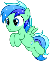 Size: 2640x3190 | Tagged: safe, artist:strategypony, derpibooru import, oc, oc only, oc:jade breeze, pegasus, pony, colt, flying, foal, male, multicolored mane, multicolored tail, pegasus oc, shiny mane, simple background, tail, transparent background, wings