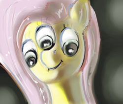 Size: 2262x1923 | Tagged: safe, artist:alexandrvirus, derpibooru import, fluttershy, pony, eye, eyes, solo, three eyes, wat