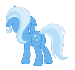 Size: 1500x1410 | Tagged: safe, artist:gmaplay, derpibooru import, trixie, pony, unicorn, butt, ears, female, floppy ears, full body, hooves, mare, plot, rear view, simple background, solo, standing, tail, the great and powerful ass, transparent background
