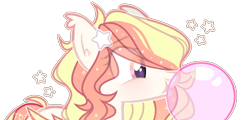 Size: 1397x673 | Tagged: safe, artist:toffeelavender, derpibooru import, oc, oc only, pegasus, pony, bubblegum, bust, eye clipping through hair, female, food, gum, mare, pegasus oc, simple background, solo, transparent background, wings