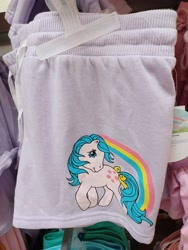 Size: 3000x4000 | Tagged: safe, derpibooru import, earth pony, pony, g3, blue hair, blue mane, bow, clothes, hair bow, irl, looking at you, merchandise, pants, photo, ponytail, solo, walmart