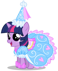 Size: 2220x2702 | Tagged: safe, artist:mixermike622, derpibooru import, twilight sparkle, unicorn twilight, pony, unicorn, bow, cute, female, filly, filly twilight sparkle, foal, froufrou glittery lacy outfit, happy, hat, hennin, high res, open mouth, open smile, princess, princess costume, shadow, simple background, smiling, solo, transparent background, twiabetes, twilight sparkle is best facemaker, twilight wants to be a princess, younger