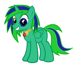 Size: 450x400 | Tagged: safe, artist:smilecat98, derpibooru import, oc, oc only, oc:fizzy drink, alicorn, pony, element of honesty, horn, looking at you, male, simple background, smiling, stallion, transparent background, wings