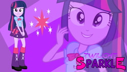 Size: 1280x720 | Tagged: safe, artist:alandssparkle, artist:rupahrusyaidi, derpibooru import, twilight sparkle, equestria girls, cutie mark, cutie mark background, female, wallpaper