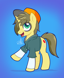 Size: 1064x1296 | Tagged: safe, artist:lilpinkghost, derpibooru import, oc, oc:repairer peanut, pony, commission, male, solo