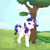 Size: 5000x5000 | Tagged: safe, artist:fdv.alekso, rarity, pony, unicorn, female, mare, solo, tree