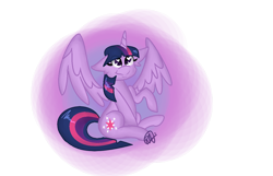 Size: 1252x806 | Tagged: safe, artist:perrydoodles, derpibooru import, twilight sparkle, twilight sparkle (alicorn), alicorn, pony, female, heart, heart eyes, horn, mare, raised hoof, raised leg, simple background, sitting, smiling, spread wings, transparent background, wingding eyes, wings