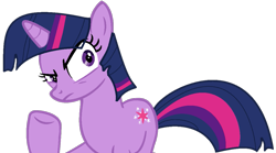 Size: 1135x632 | Tagged: safe, artist:pastel-pocky, artist:twilyisbestpone, derpibooru exclusive, derpibooru import, twilight sparkle, unicorn twilight, pony, unicorn, annoyed, base used, female, frown, mare, raised hoof, raised leg, simple background, solo, transparent background, twilight sparkle is not amused, unamused