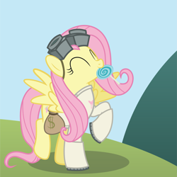 Size: 3001x3000 | Tagged: safe, artist:giantmosquito, artist:tolerance, fluttershy, pegasus, pony, candy, cute, dr adorable, female, food, solo