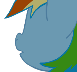 Size: 1280x1192 | Tagged: safe, artist:benpictures1, rainbow dash, pegasus, pony, my little pony: the movie, cute, dashabetes, female, implied twilight sparkle, inkscape, looking at someone, mare, open mouth, simple background, solo, transparent background, vector