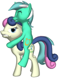 Size: 1378x1832 | Tagged: safe, derpibooru import, bon bon, lyra heartstrings, sweetie drops, earth pony, pony, unicorn, 3d, amused, angry, bon bon is not amused, cute, duo, duo female, eyes closed, female, grin, gritted teeth, happy, l.u.l.s., lesbian, lyra is amused, lyra riding bon bon, lyrabetes, lyrabon, ponies riding ponies, ride, riding, shipping, simple background, smiling, teeth, transparent background, unamused
