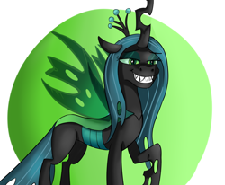 Size: 1306x1076 | Tagged: safe, artist:jbond, derpibooru import, queen chrysalis, changeling, canterlot wedding 10th anniversary, female, solo, teeth