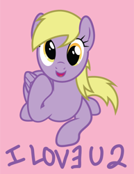 Size: 768x995 | Tagged: safe, artist:tolly, derpibooru import, derpy hooves, pegasus, pony, derp, female, looking at you, solo