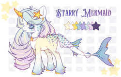 Size: 1920x1225 | Tagged: safe, artist:dillice, derpibooru import, oc, oc only, original species, pony, shark, shark pony, deviantart watermark, female, horn, mare, obtrusive watermark, reference sheet, unshorn fetlocks, watermark