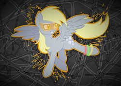 Size: 2911x2059 | Tagged: safe, artist:mimicproductions, derpibooru import, derpy hooves, pegasus, pony, female, mare, solo, spread wings, wings