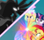 Size: 2000x1800 | Tagged: safe, artist:boogeyboy1, derpibooru import, megan williams, pony of shadows, sunset shimmer, twilight sparkle, unicorn twilight, alicorn, human, pony, unicorn, shadow play, alicornified, angry, beast, blast, clothes, death stare, defending, dress, fight, froufrou glittery lacy outfit, glare, gritted teeth, hat, hennin, laser, magic, magic aura, magic blast, omg, princess, protecting, race swap, scared, shimmercorn, shocked, shocked expression, teeth, what the hay?, wtf
