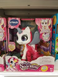 Size: 3024x4032 | Tagged: safe, derpibooru import, alicorn, bootleg, comb, irl, myla's sparkling friends, photo, v-tech, winged unicorn