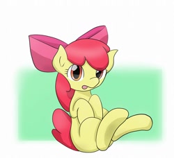 Size: 1024x934 | Tagged: safe, artist:up_p_ab, derpibooru import, apple bloom, earth pony, pony, female, filly, foal, sitting, solo