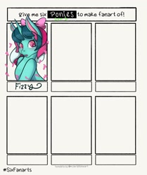 Size: 1715x2048 | Tagged: safe, artist:mscolorsplash, derpibooru import, fizzy, pony, unicorn, g1, female, mare, six fanarts, solo