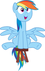 Size: 1939x3093 | Tagged: safe, artist:sakatagintoki117, derpibooru import, rainbow dash, pegasus, pony, g4, testing testing 1-2-3, .svg available, chair, cute, dashabetes, female, high res, mare, open mouth, open smile, simple background, sitting, smiling, solo, spread wings, stool, stooldash, transparent background, vector, wings