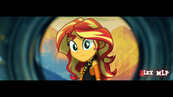 Size: 1920x1080 | Tagged: safe, artist:alex mlp, derpibooru import, edit, edited screencap, screencap, sunset shimmer, equestria girls, looking at you, music video, solo