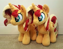 Size: 3502x2748 | Tagged: safe, artist:fire-topaz, derpibooru import, sunset shimmer, pegasus, pony, irl, photo, plushie, self paradox, self ponidox, solo