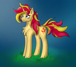 Size: 4840x4320 | Tagged: safe, artist:zweihander, derpibooru import, sunset shimmer, pony, unicorn, digital art, female, high res, mare, solo, tail