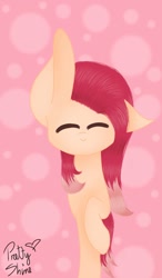 Size: 750x1280 | Tagged: safe, artist:prettyshinegp, derpibooru import, oc, oc only, earth pony, pony, earth pony oc, female, mare, raised hoof, raised leg, signature, solo