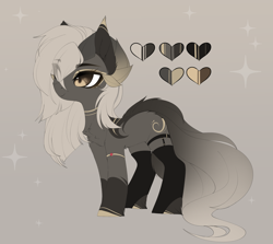 Size: 5312x4747 | Tagged: safe, artist:magnaluna, derpibooru import, oc, oc only, earth pony, pony, succubus, adoptable, chest fluff, clothes, ear fluff, ears, female, jewelry, mare, socks, solo, thigh highs, unshorn fetlocks