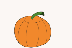 Size: 560x373 | Tagged: safe, artist:amateur-draw, oc, oc only, oc:chocolate sweets, gif, halloween, pumpkin, solo