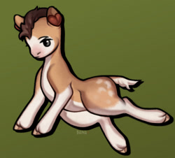 Size: 1280x1156 | Tagged: safe, artist:b2mr, derpibooru import, oc, oc only, earth pony, pony, blank flank, green background, lying down, male, misleading thumbnail, on side, simple background, solo, stallion, unshorn fetlocks