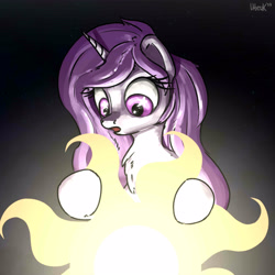 Size: 5000x5000 | Tagged: safe, artist:uteuk, derpibooru import, princess celestia, alicorn, pony, cewestia, female, filly, foal, pink-mane celestia, solo, space, sun, tangible heavenly object, younger