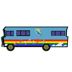 Size: 768x768 | Tagged: safe, artist:thatradhedgehog, derpibooru import, equestria girls, simple background, the rainbooms tour bus, transparent background, winnebago