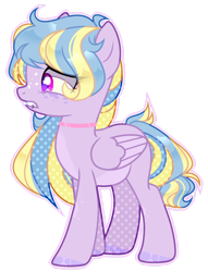 Size: 1024x1340 | Tagged: safe, artist:toffeelavender, derpibooru import, oc, oc only, pegasus, pony, base used, choker, female, mare, pegasus oc, simple background, solo, transparent background, wings, worried