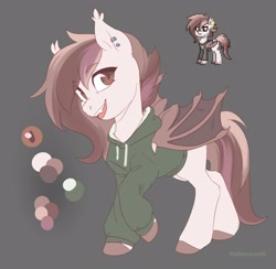 Size: 3606x3520 | Tagged: safe, artist:helemaranth, derpibooru import, oc, oc only, bat pony, pony, bat pony oc, pony town, solo